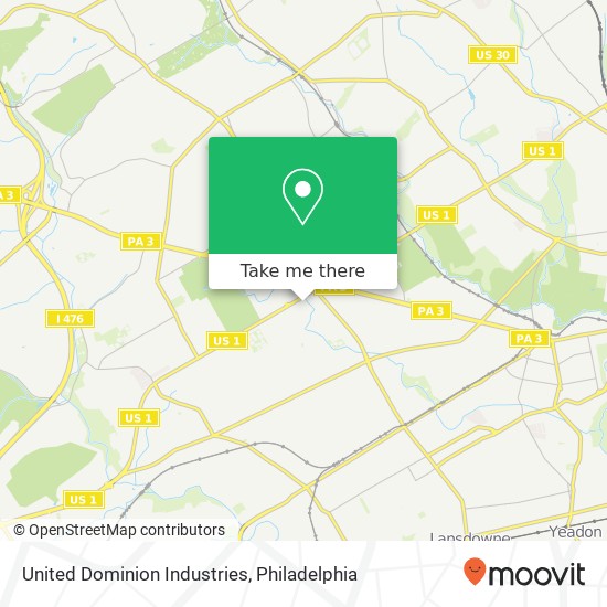 Mapa de United Dominion Industries