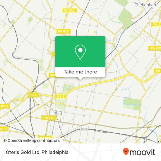 Oteris Gold Ltd map