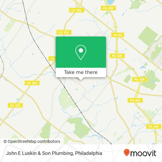 John E Luskin & Son Plumbing map