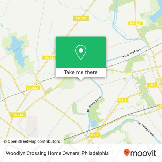 Mapa de Woodlyn Crossing Home Owners