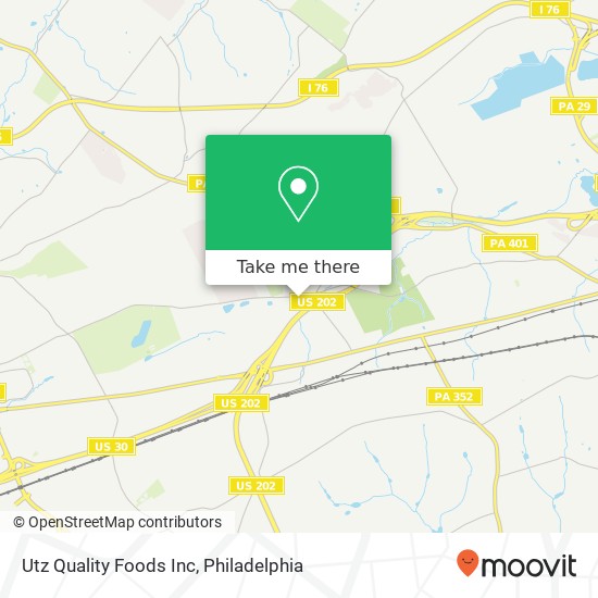 Utz Quality Foods Inc map