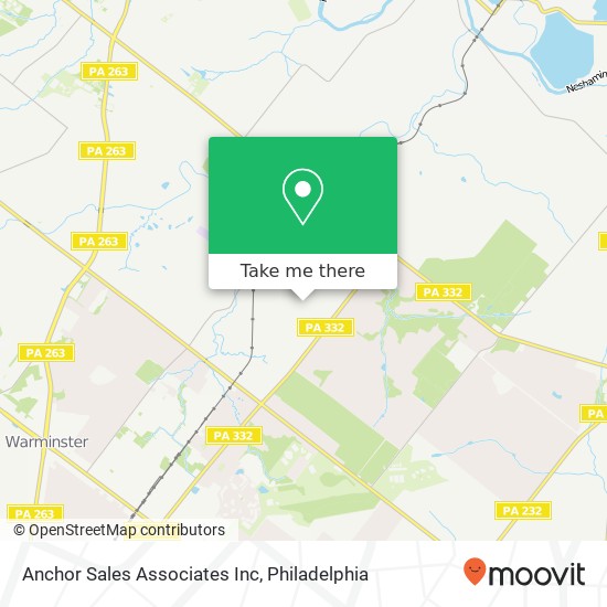 Anchor Sales Associates Inc map