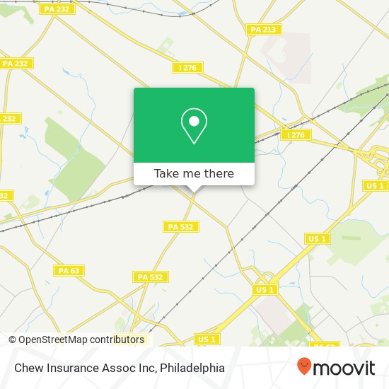 Chew Insurance Assoc Inc map