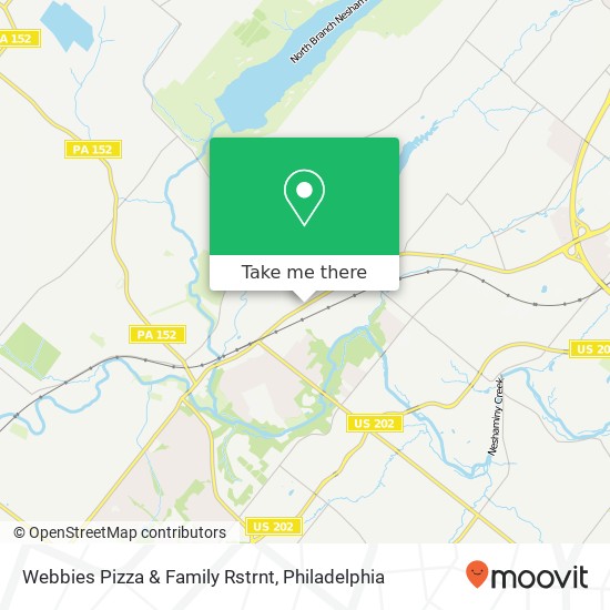 Mapa de Webbies Pizza & Family Rstrnt