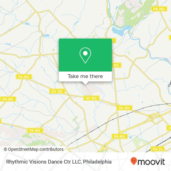 Mapa de Rhythmic Visions Dance Ctr LLC