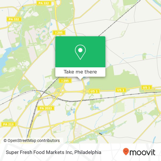 Mapa de Super Fresh Food Markets Inc
