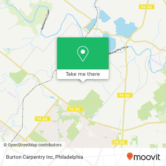 Burton Carpentry Inc map