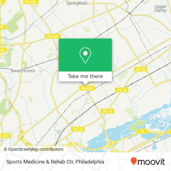 Sports Medicine & Rehab Ctr map