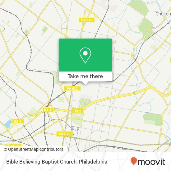 Mapa de Bible Believing Baptist Church