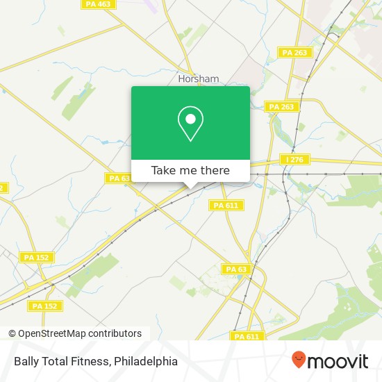 Mapa de Bally Total Fitness