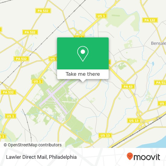 Lawler Direct Mail map