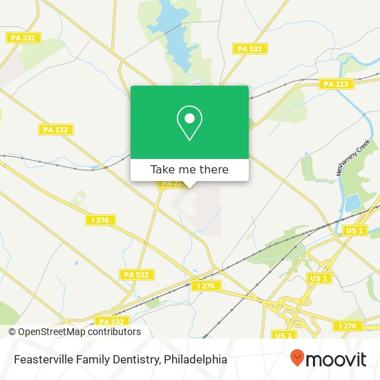 Feasterville Family Dentistry map