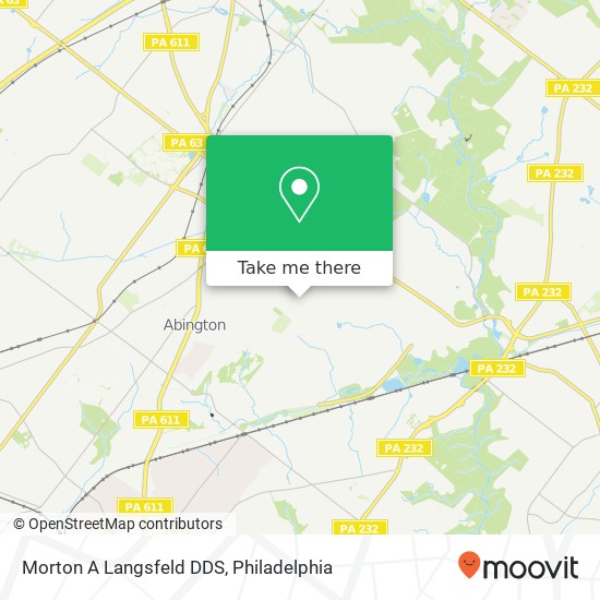 Morton A Langsfeld DDS map