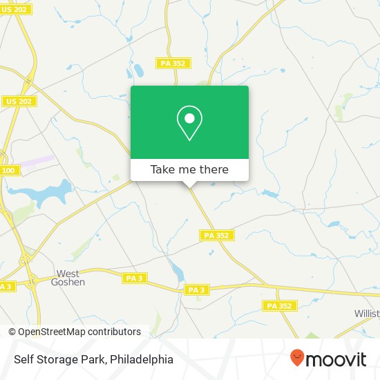 Mapa de Self Storage Park