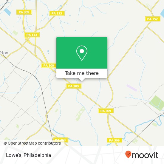 Lowe's map