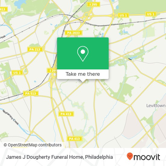 Mapa de James J Dougherty Funeral Home