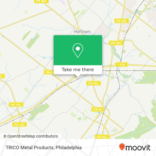 TRICO Metal Products map