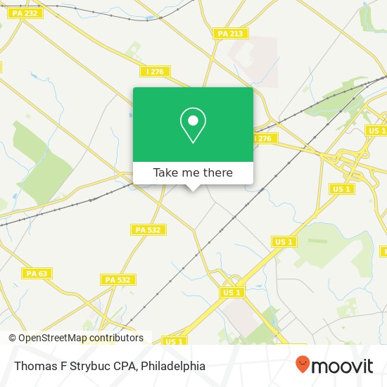 Thomas F Strybuc CPA map