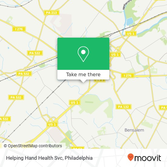 Helping Hand Health Svc map