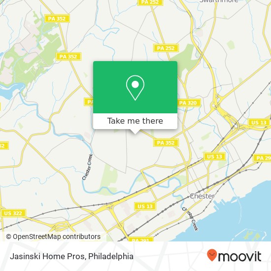 Jasinski Home Pros map
