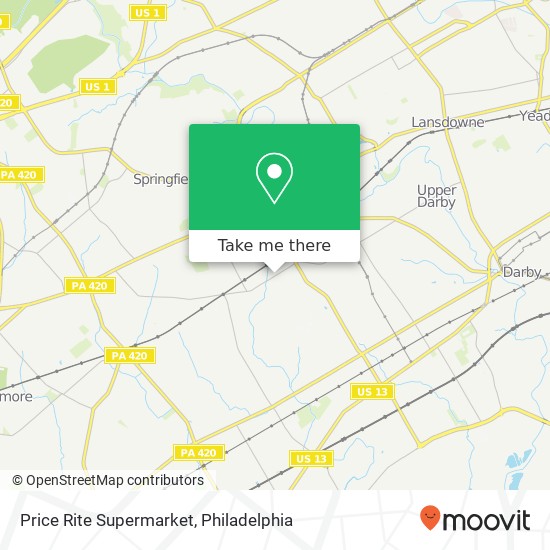 Mapa de Price Rite Supermarket