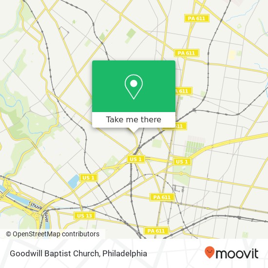 Goodwill Baptist Church map