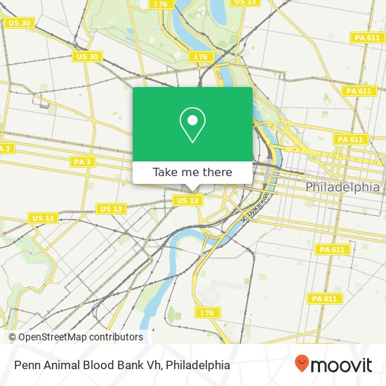 Penn Animal Blood Bank Vh map