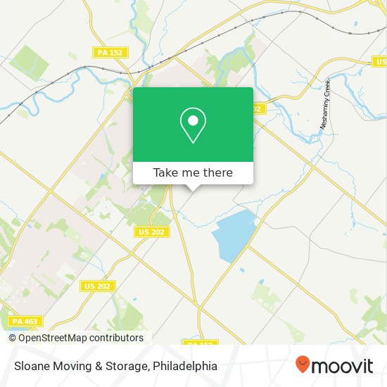 Sloane Moving & Storage map