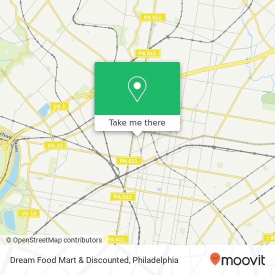 Mapa de Dream Food Mart & Discounted