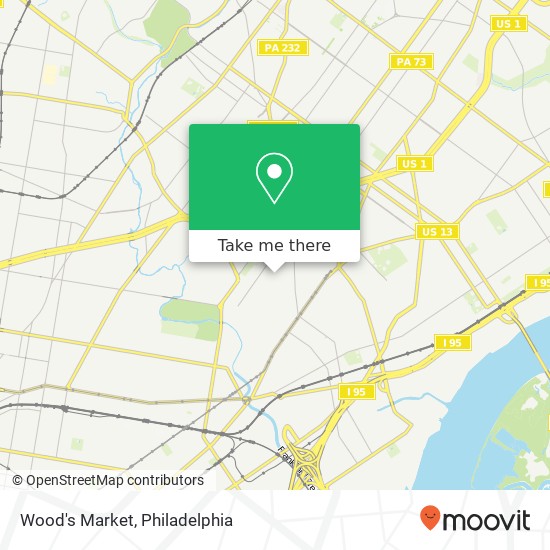 Wood's Market map