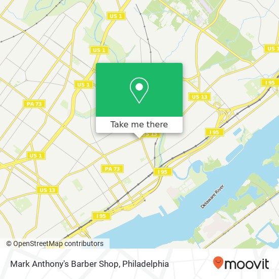 Mapa de Mark Anthony's Barber Shop