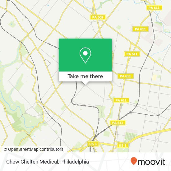 Chew Chelten Medical map