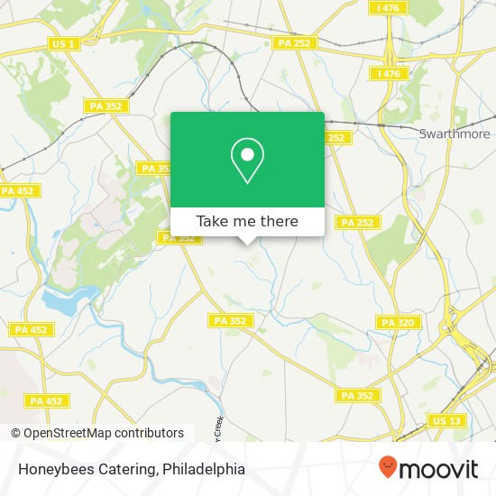 Honeybees Catering map