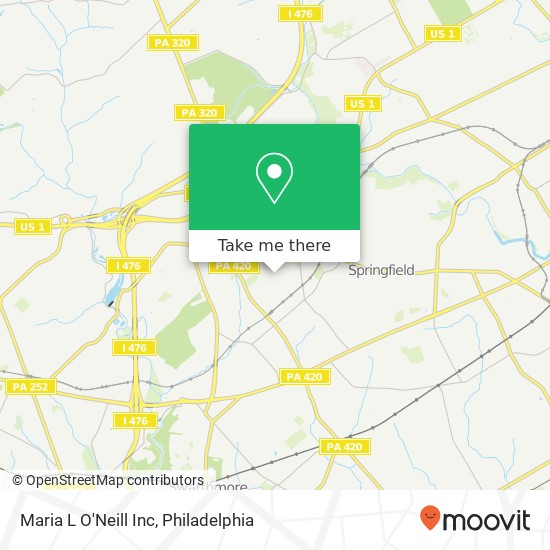 Maria L O'Neill Inc map