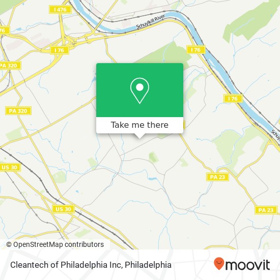 Mapa de Cleantech of Philadelphia Inc