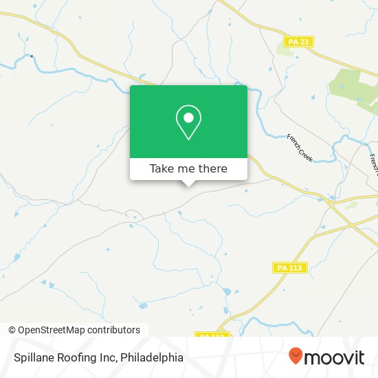 Spillane Roofing Inc map