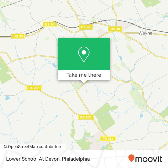 Lower School At Devon map