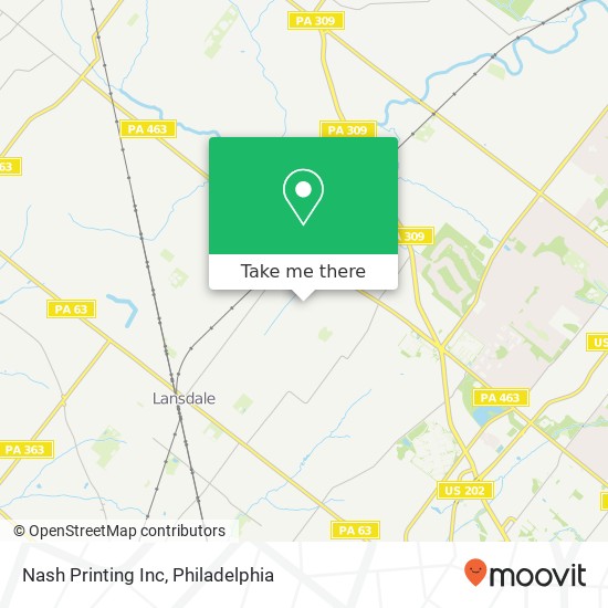 Mapa de Nash Printing Inc