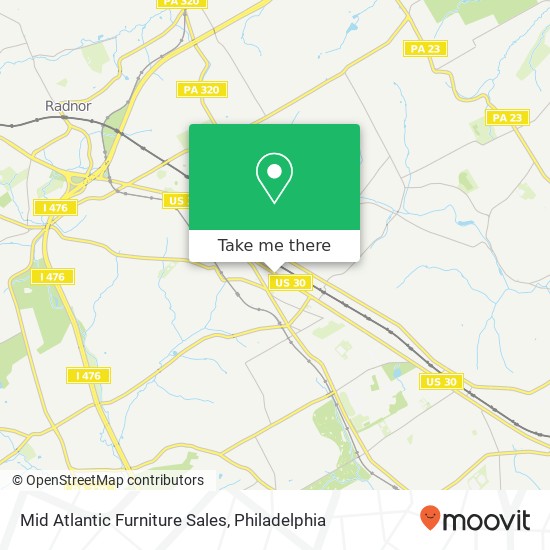 Mapa de Mid Atlantic Furniture Sales