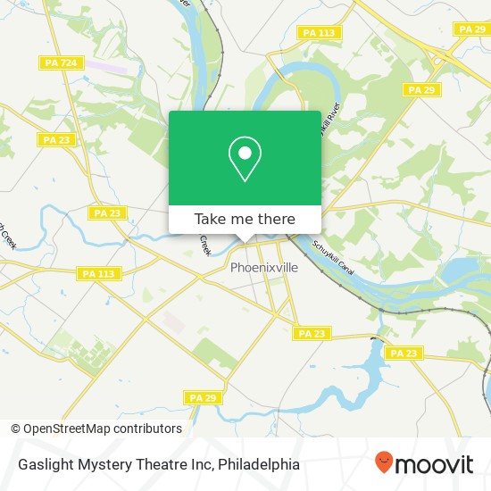 Gaslight Mystery Theatre Inc map