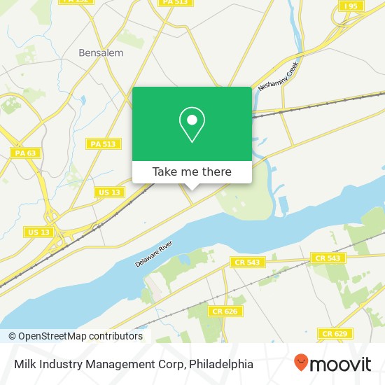 Milk Industry Management Corp map