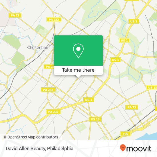 Mapa de David Allen Beauty