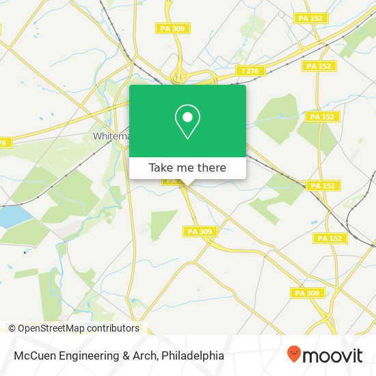 McCuen Engineering & Arch map