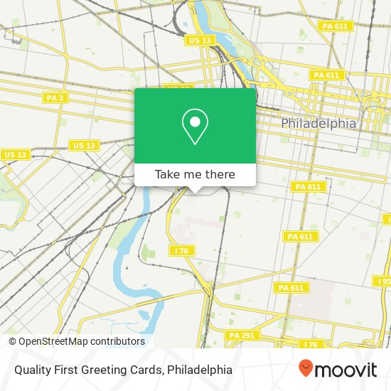 Quality First Greeting Cards map