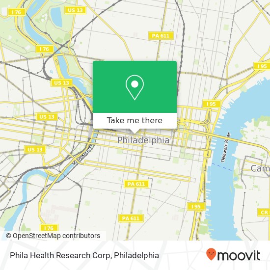 Mapa de Phila Health Research Corp