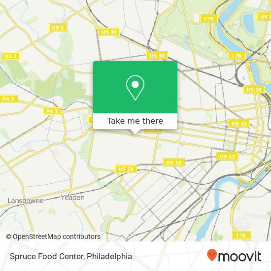Spruce Food Center map