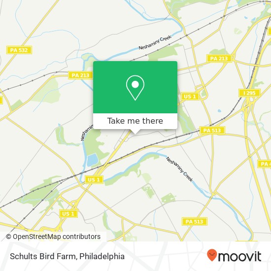 Mapa de Schults Bird Farm