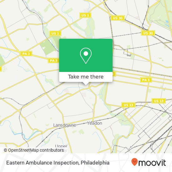 Eastern Ambulance Inspection map