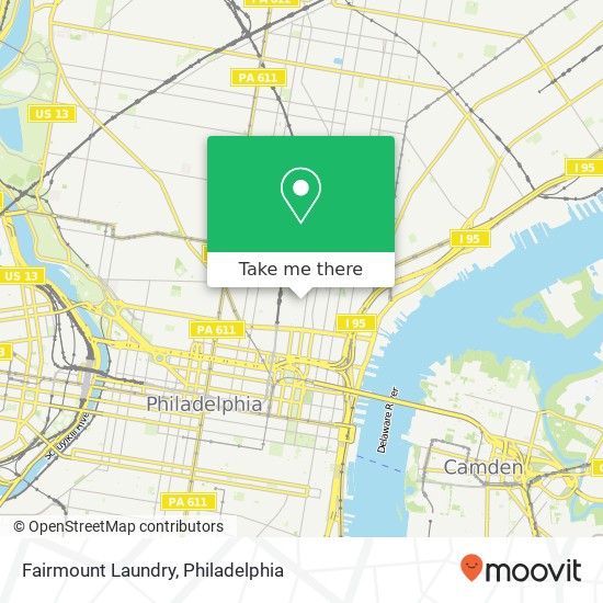 Mapa de Fairmount Laundry