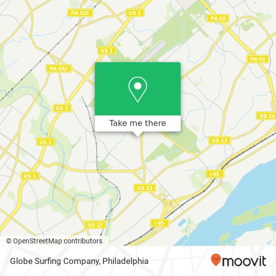 Globe Surfing Company map